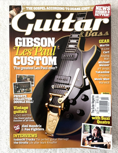 Guitar bass magazine gibson - &,